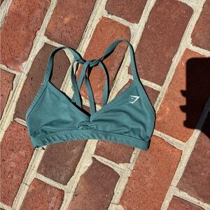 Green sports bra